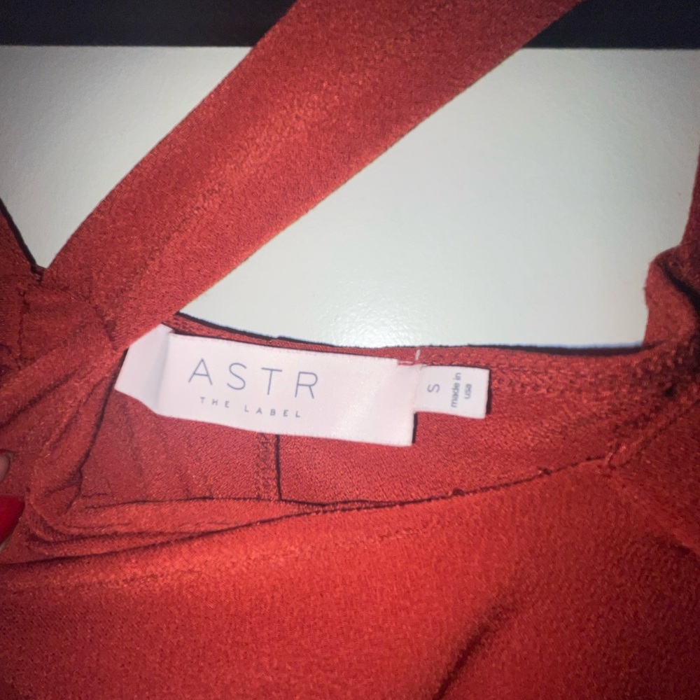 Astr Rust Long Sleeve Dress - Picture 3 of 3